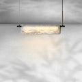 Riviko Opulent Alabaster Linear LED Chandelier - Background Shot