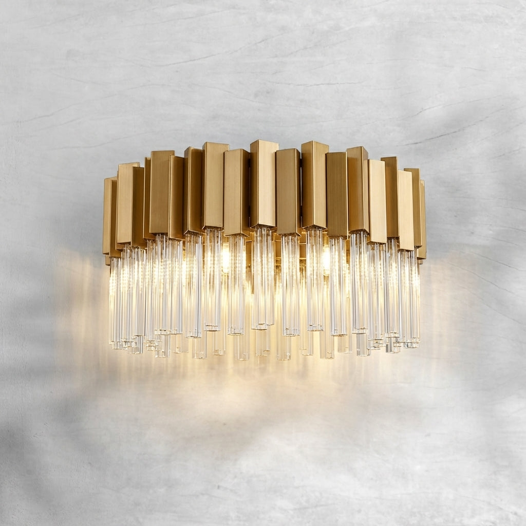 Riviko Radiant Oval Crystal Chandelier - Background Shot