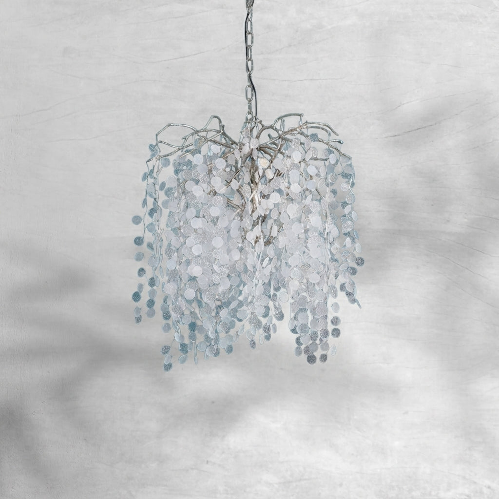 Riviko Verdant Cascade Glass Chandelier - Background Shot