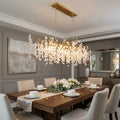 Riviko Verdant Cascade Glass Chandelier - Studio Shot
