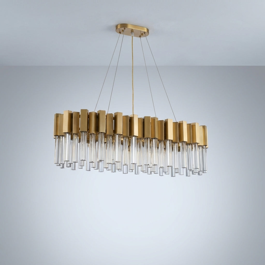 Riviko Radiant Oval Crystal Chandelier - Studio Shot