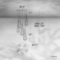 Riviko Radiant Bloom 5-Light Round Chandelier - Background Shot
