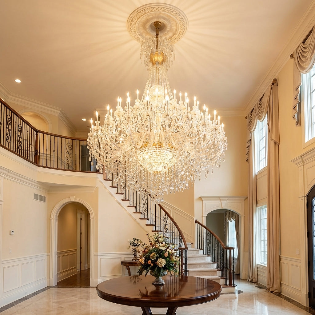 Riviko Grand Palazzo Crystal Candle Chandelier - Studio Shot