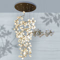 Riviko Ceramic Artistic Magnolia Spiral Pendant Ceiling Light Chandelier - Studio Shot