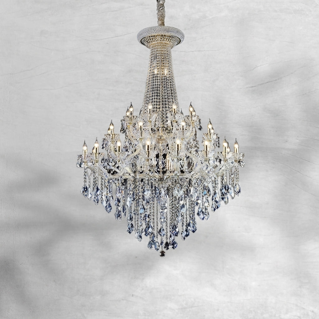 Riviko Opulent Grandeur K9 Crystal Candle Chandelier - Background Shot