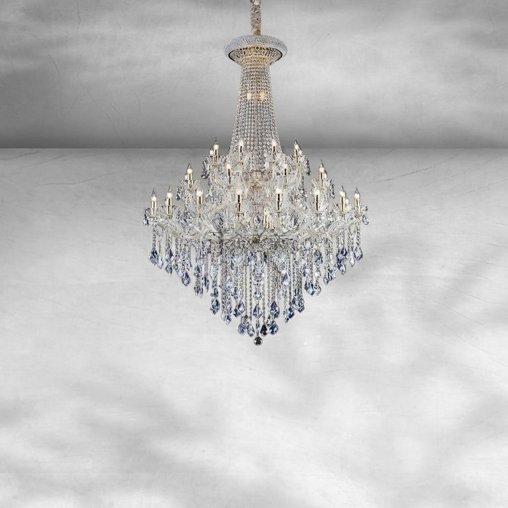 Riviko Opulent Grandeur K9 Crystal Candle Chandelier - Background Shot