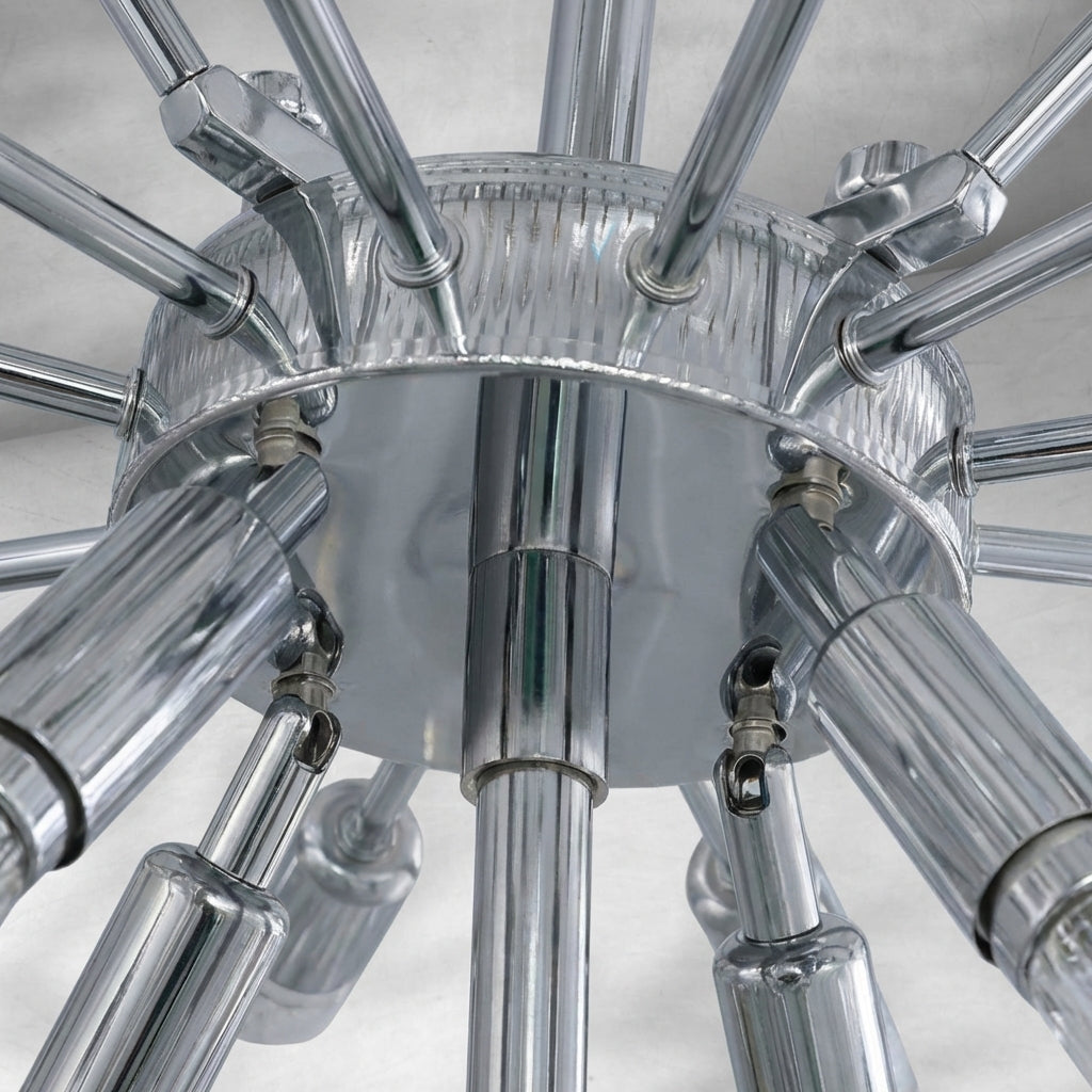 Riviko Grand Radiance Round Crystal Chandelier - Background Shot