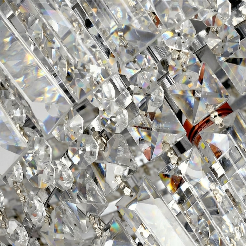 Riviko Grand Radiance K9 Crystal Round Chandelier - Background Shot