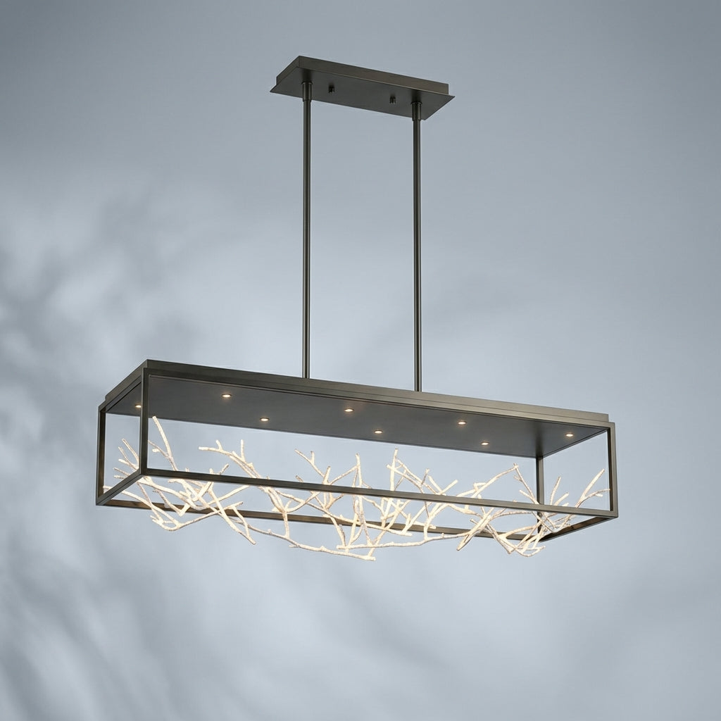 Riviko Aerie 8-Light 42" Linear Chandelier - Studio Shot
