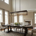 Riviko Aerie 8-Light 42" Linear Chandelier - Studio Shot