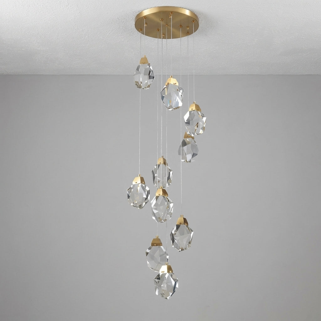 Lumina Haven Luminara Faceted Crystal Grand Chandelier - Auto Color Shot