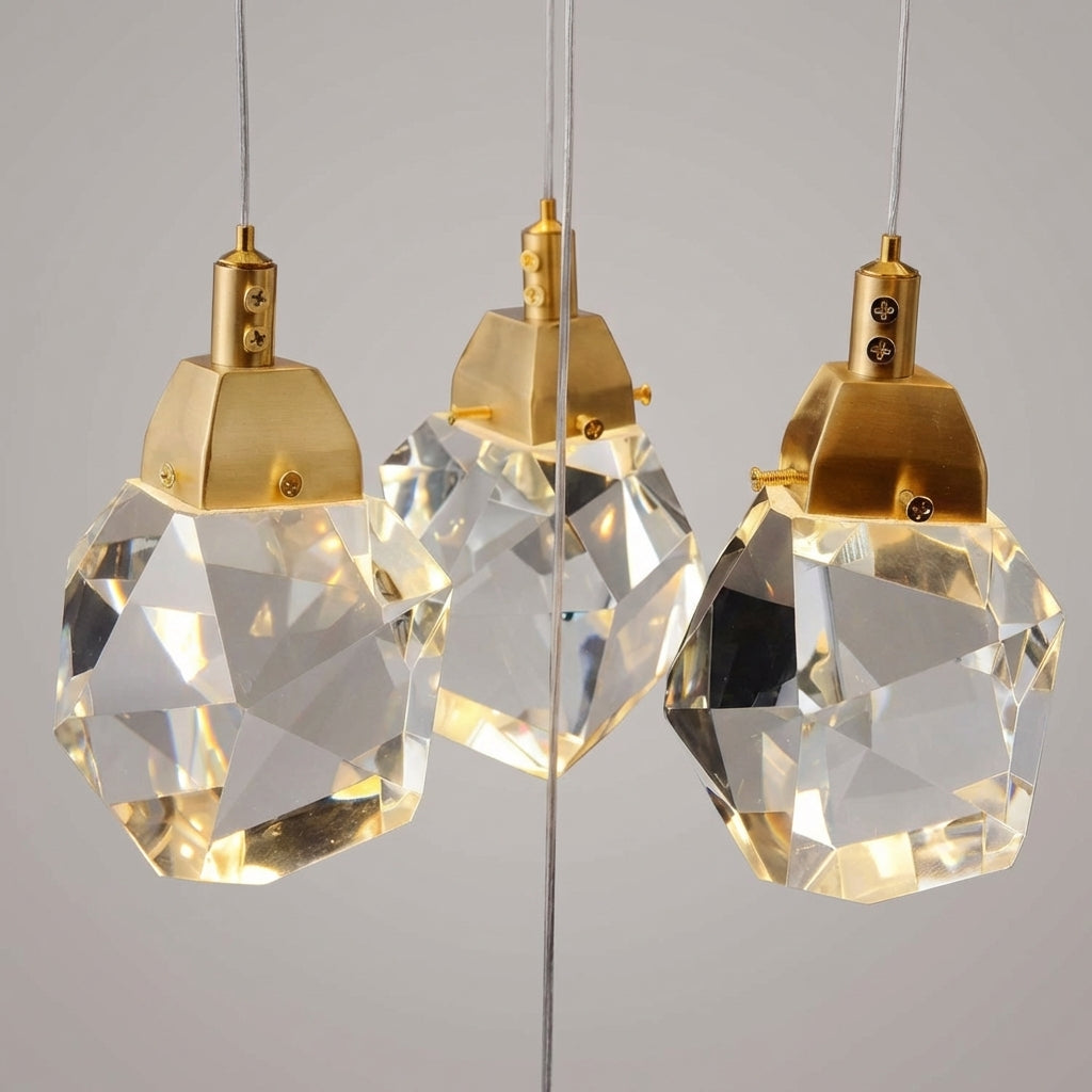 Lumina Haven Luminara Faceted Crystal Grand Chandelier - Auto Color Shot