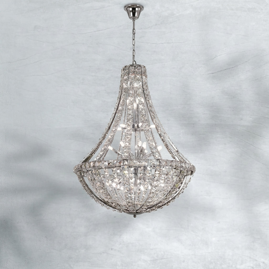 Riviko Grand Lumina K9 Crystal Chandelier - Background Shot