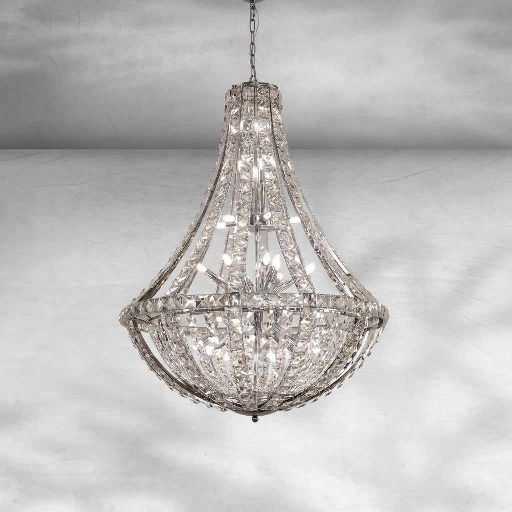 Riviko Grand Lumina K9 Crystal Chandelier - Background Shot
