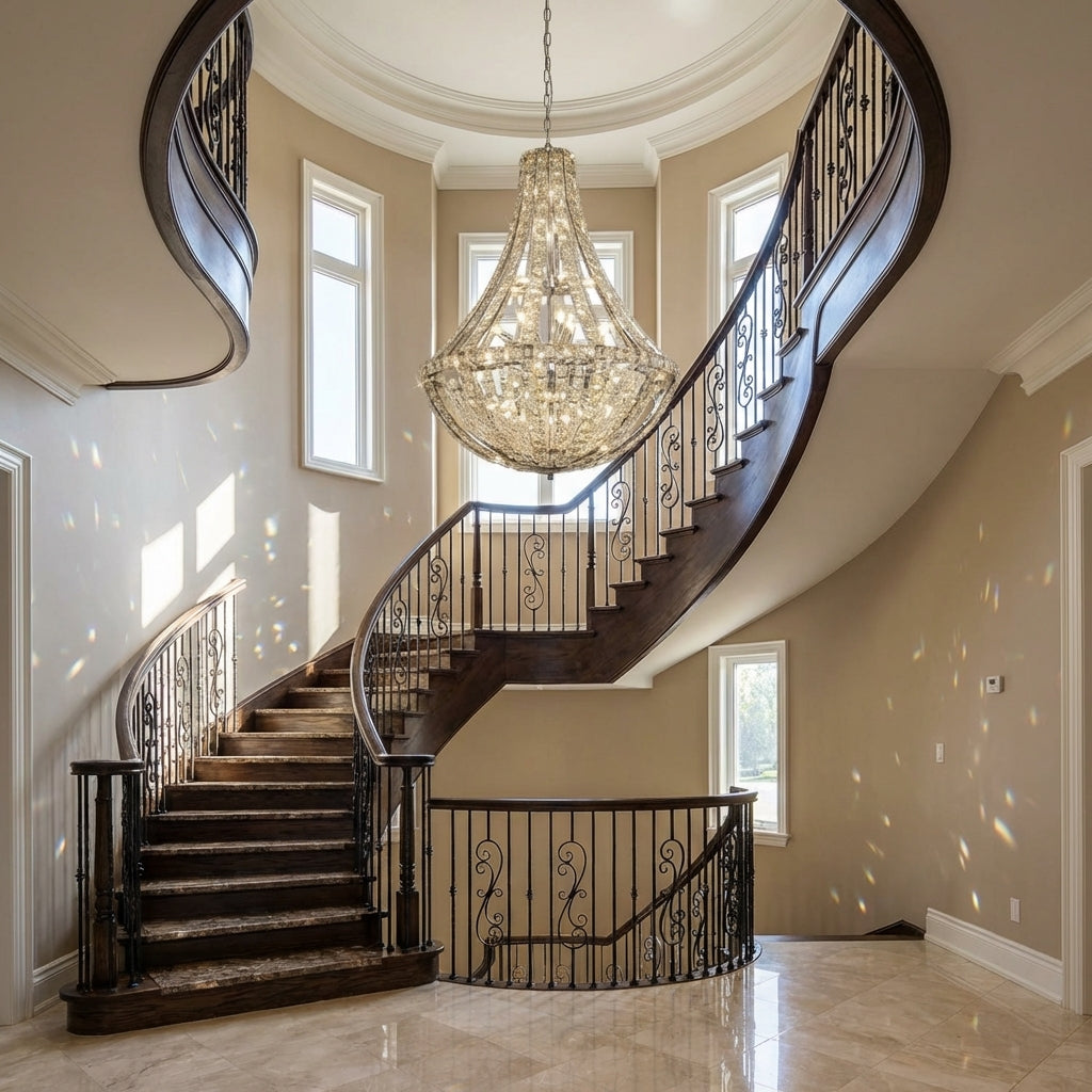 Riviko Grand Lumina K9 Crystal Chandelier - Scene