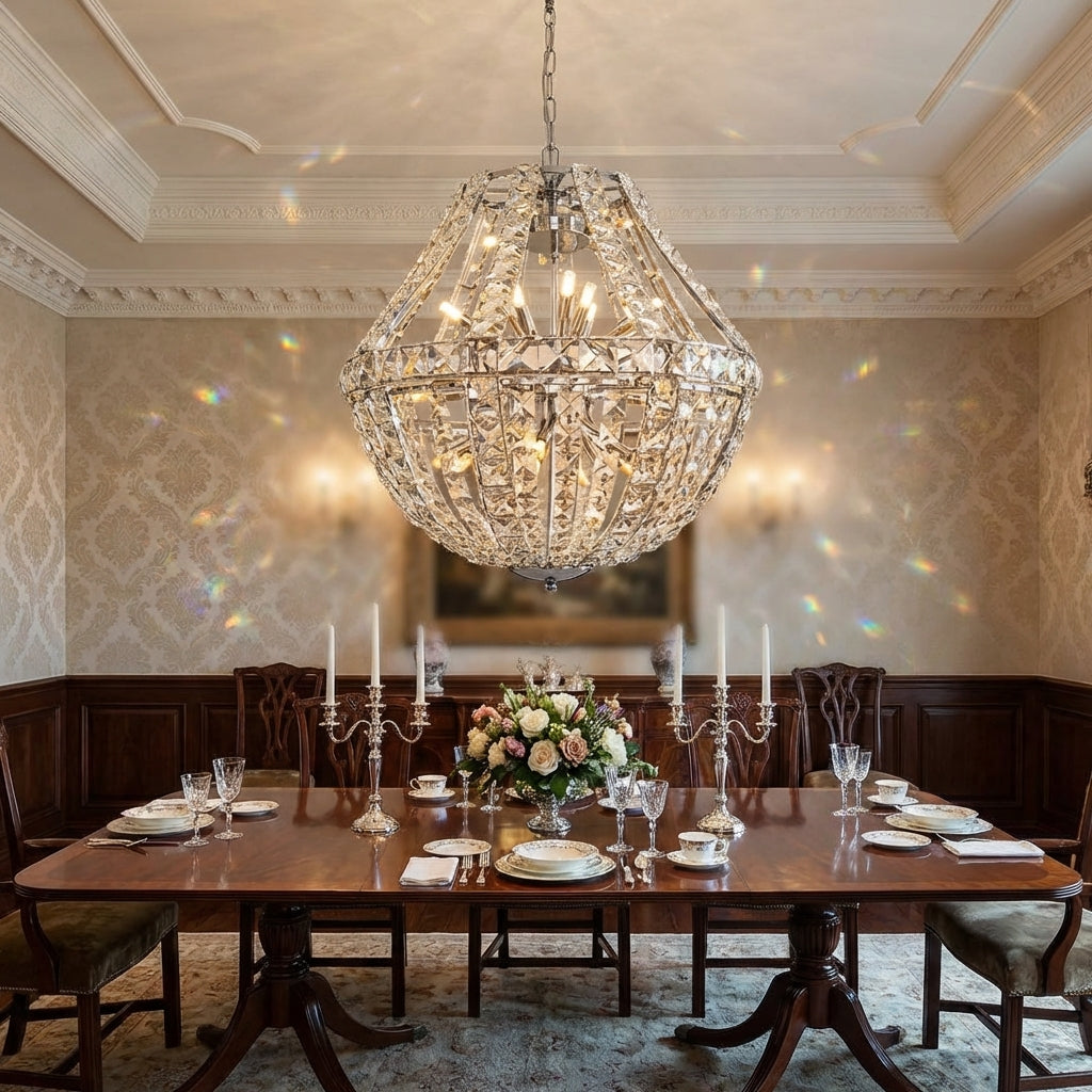 Riviko Grand Lumina K9 Crystal Chandelier - Scene