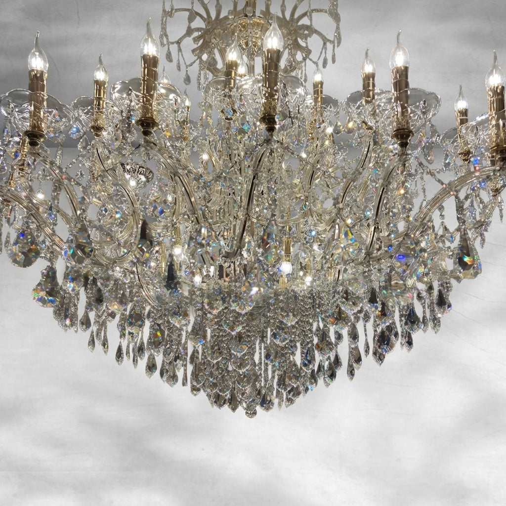 Riviko Grand Lumina Branch Crystal Chandelier - Background Shot