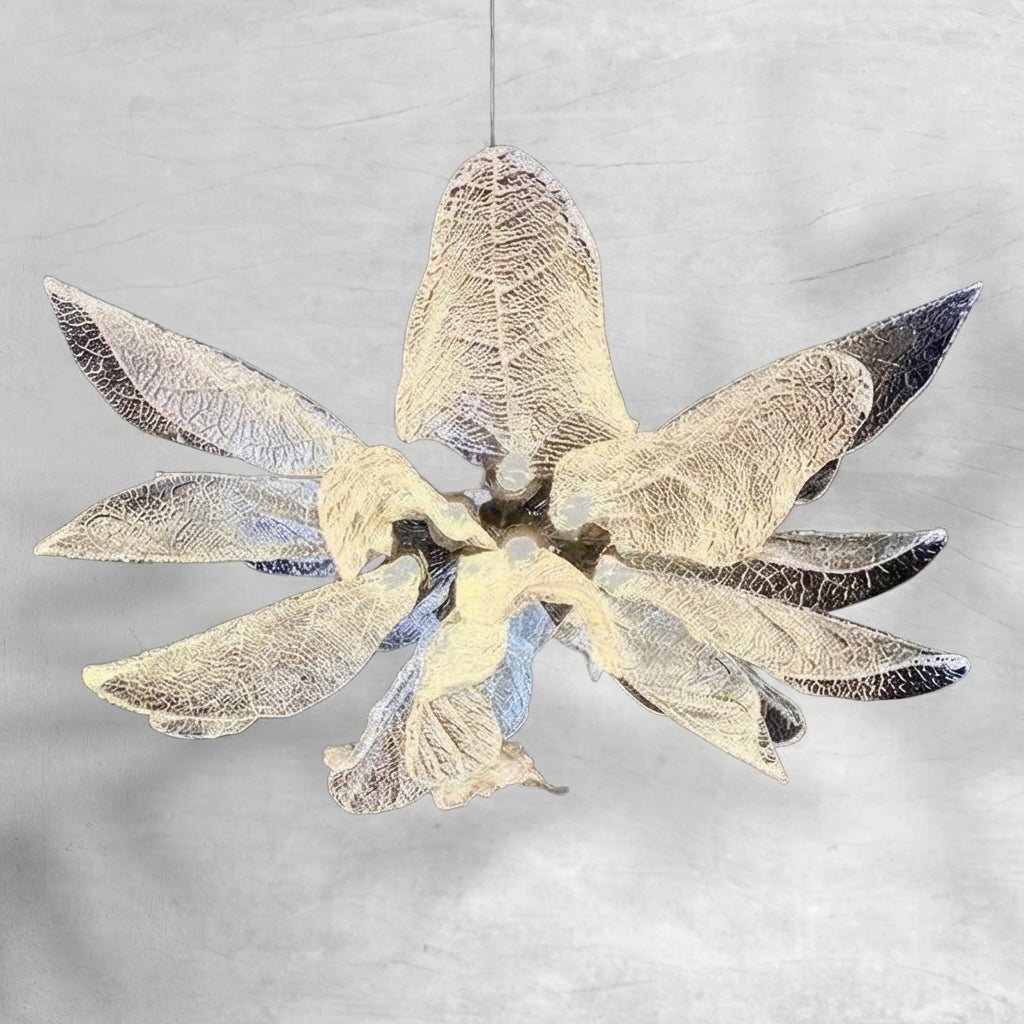 Riviko Veridian Bloom Resin Chandelier - Background Shot