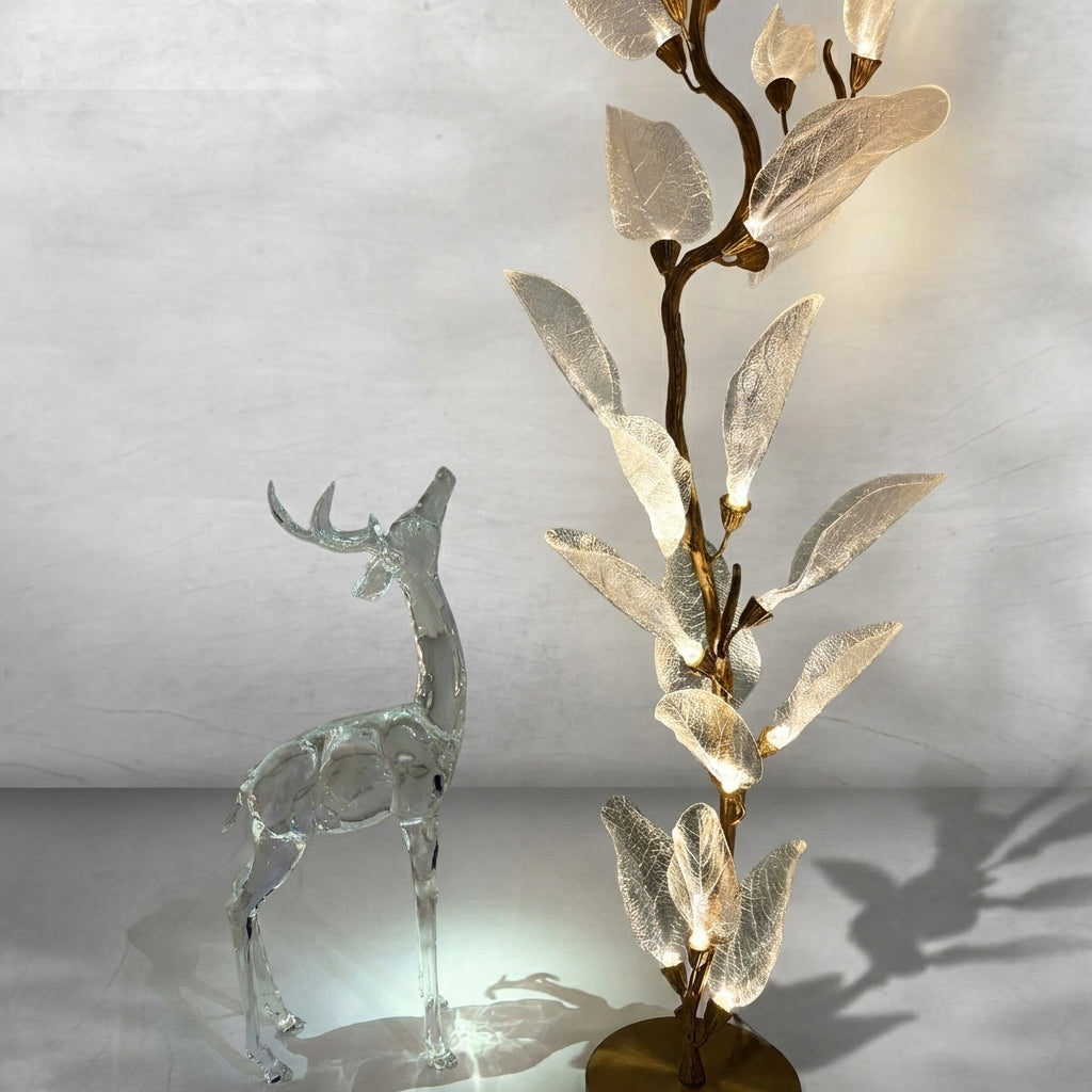 Riviko Veridian Bloom Resin Chandelier - Background Shot
