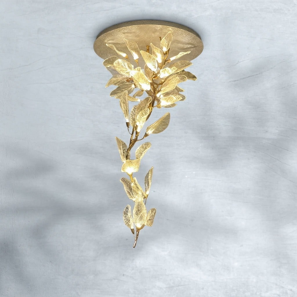 Riviko Veridian Bloom Resin Chandelier - Background Shot