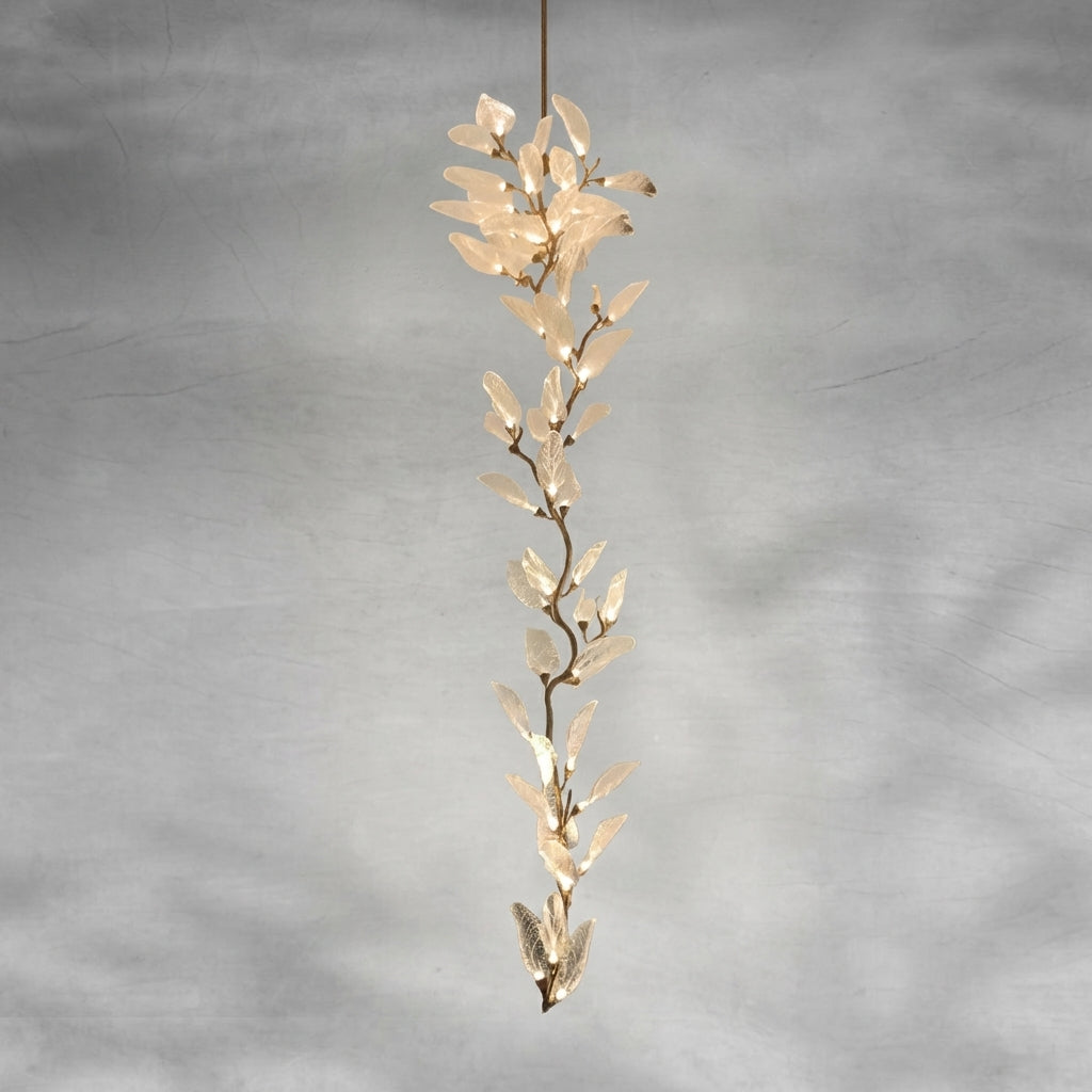 Riviko Veridian Bloom Resin Chandelier - Background Shot