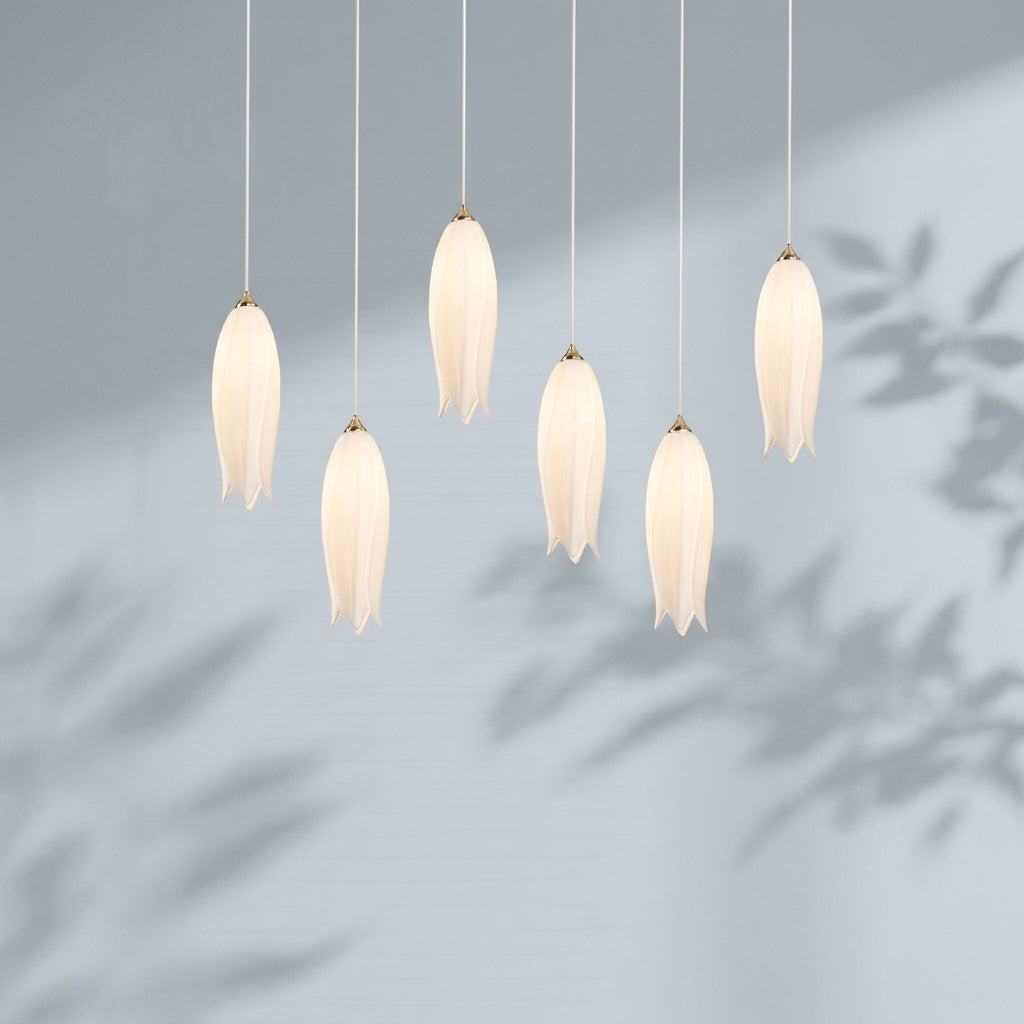 Riviko Porcelain Bloom Round Chandelier - Studio Shot