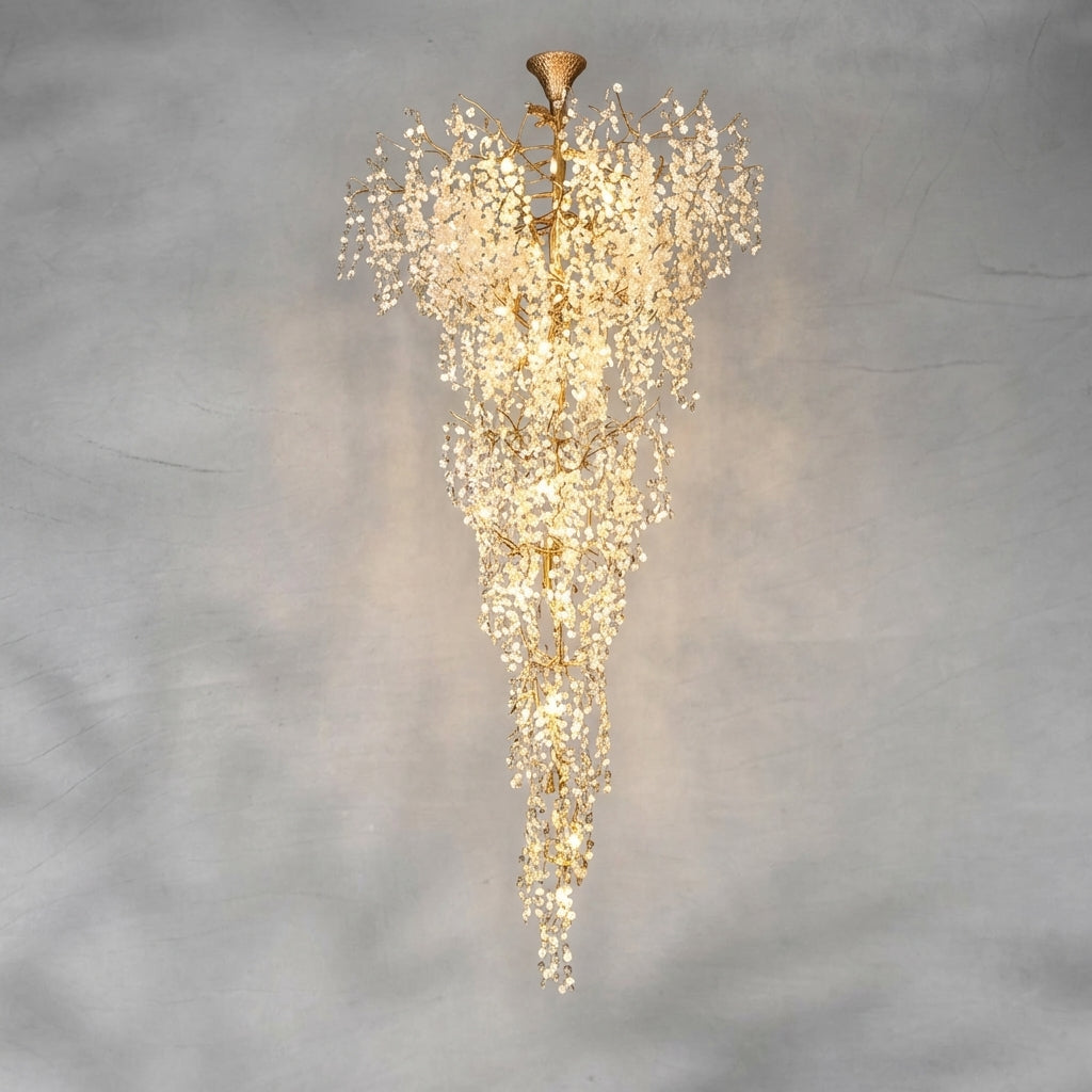 Riviko Verdant Cascade Staircase Chandelier - Background Shot