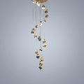 Riviko Radiant Cascade Brass Chandelier - Studio Shot