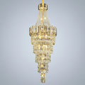 Riviko Stylish Foyer Long Staircase Chandelier Large Crystal Ceiling Lighting Fixture For Living Room Decoration - Studio Shot
