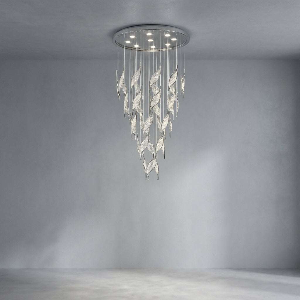 Riviko Opulent Canopy Tiered Crystal Chandelier - Studio Shot