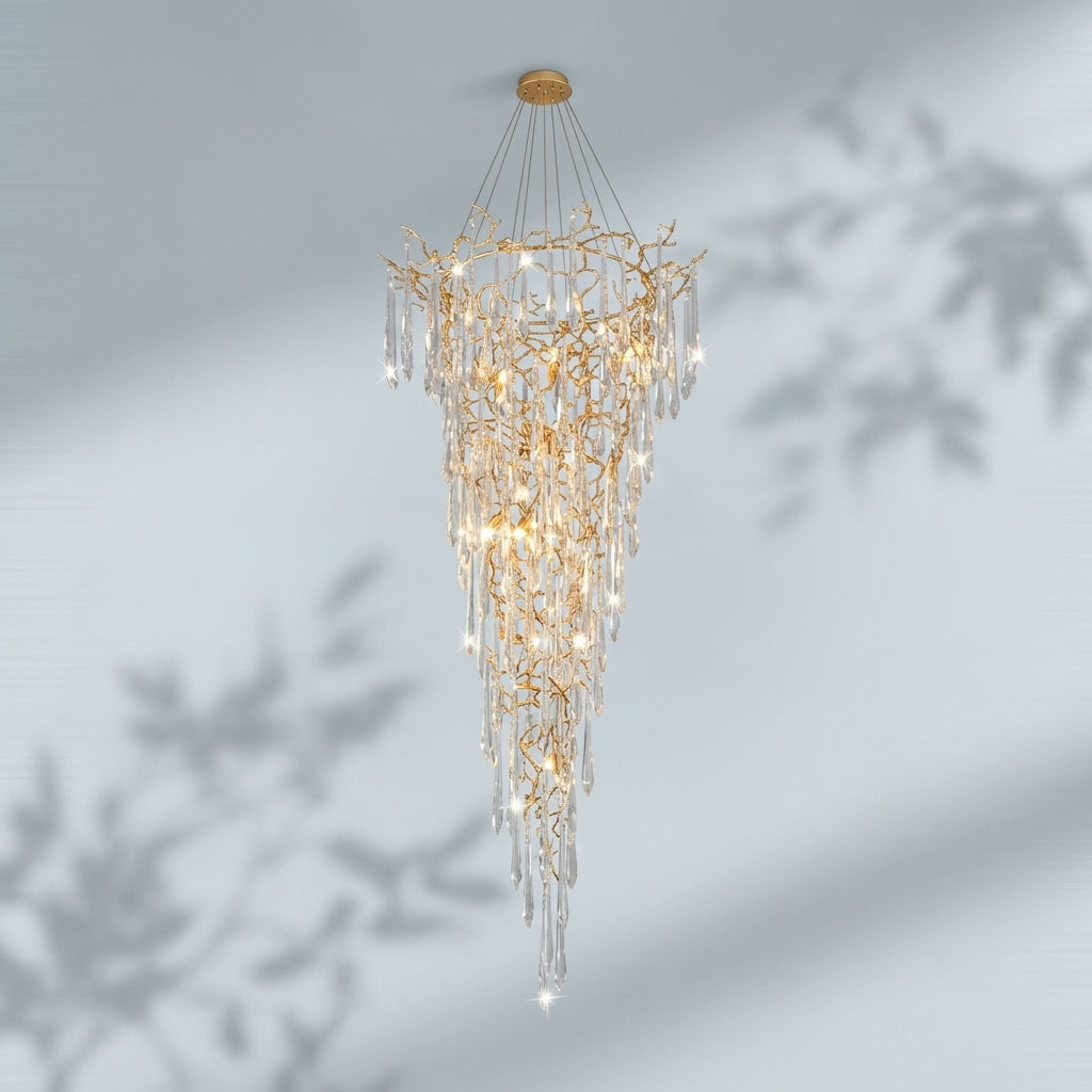 Riviko Verdant Cascade Branch Chandelier - Studio Shot