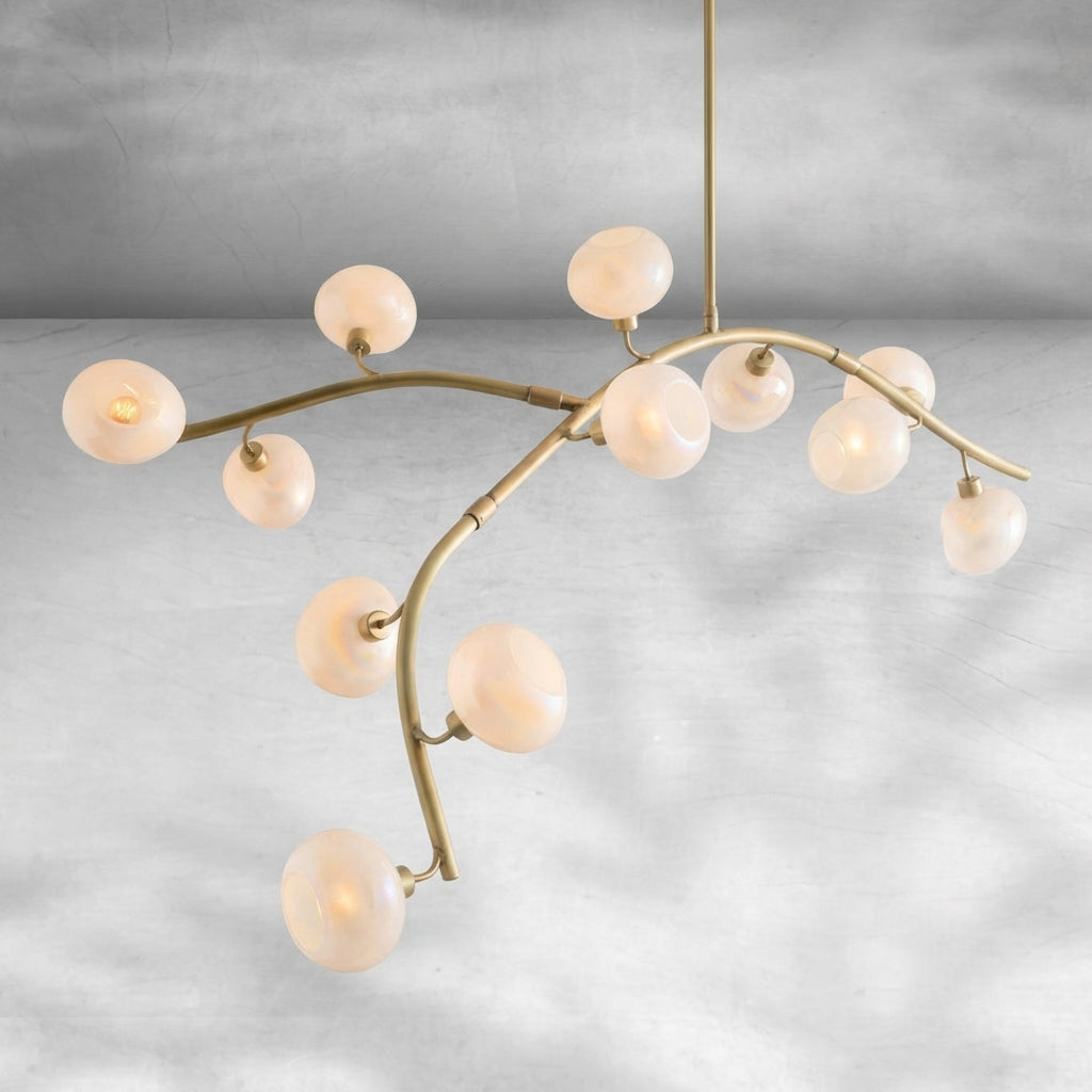 Riviko Veridian Branch Glass Globe Chandelier - Background Shot