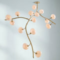 Riviko Modern Vertical Branches Glass Globe Chandelier - Studio Shot