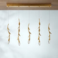 Riviko Modern Luxury Floating Branches Floral Crystal Chandelier with Rectangular Canopy for High-ceiling - Studio Shot