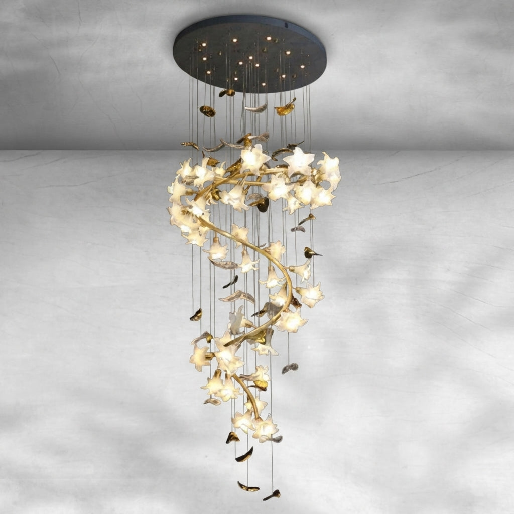 Riviko Botanical Bloom Branch Chandelier - Background Shot