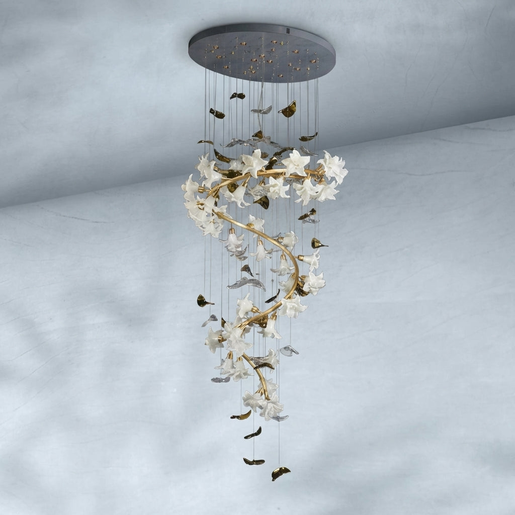 Riviko Botanical Bloom Branch Chandelier - Background Shot