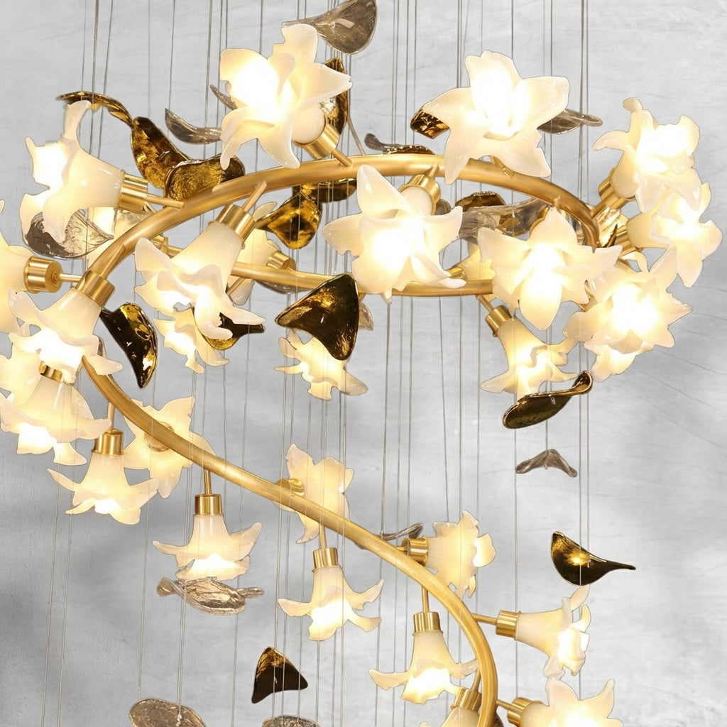 Riviko Botanical Bloom Branch Chandelier - Background Shot