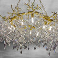 Riviko Gilded Branch Crystal Ring Chandelier - Background Shot