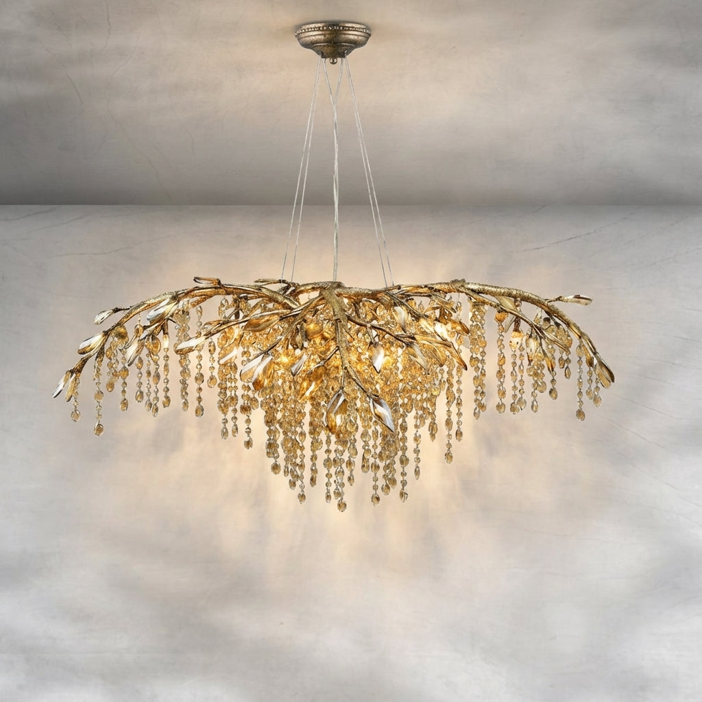Riviko Verdant Canopy Crystal Branch Chandelier - Background Shot