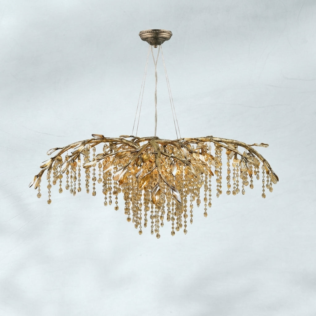 Riviko Verdant Canopy Crystal Branch Chandelier - Background Shot
