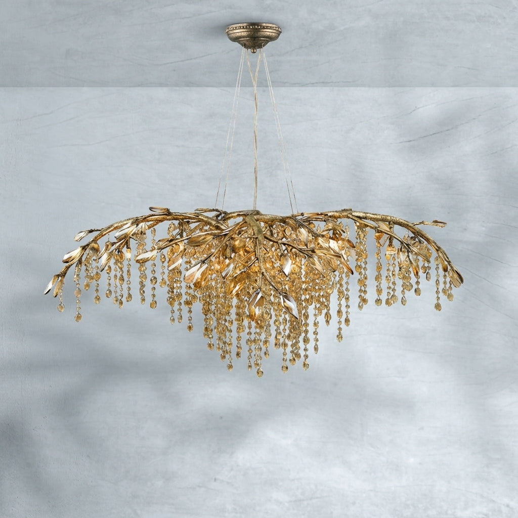 Riviko Verdant Canopy Crystal Branch Chandelier - Background Shot