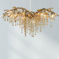 Riviko New Luxury Branch Crystal Pendant Chandelier Designer Creative Art Dining Room/Living Room Light Fixture - Studio Shot