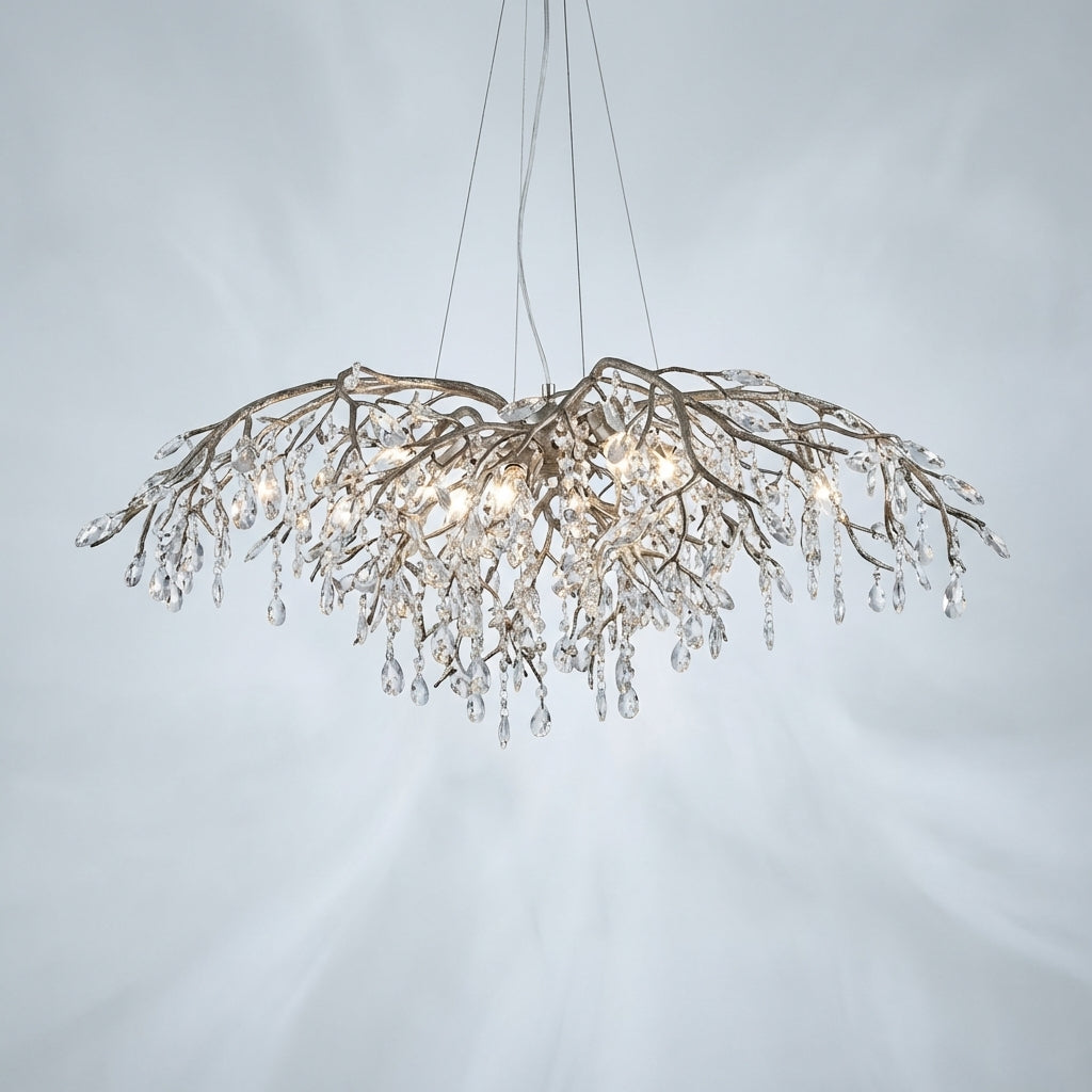 Riviko New Luxury Branch Crystal Pendant Chandelier Designer Creative Art Dining Room/Living Room Light Fixture - Studio Shot