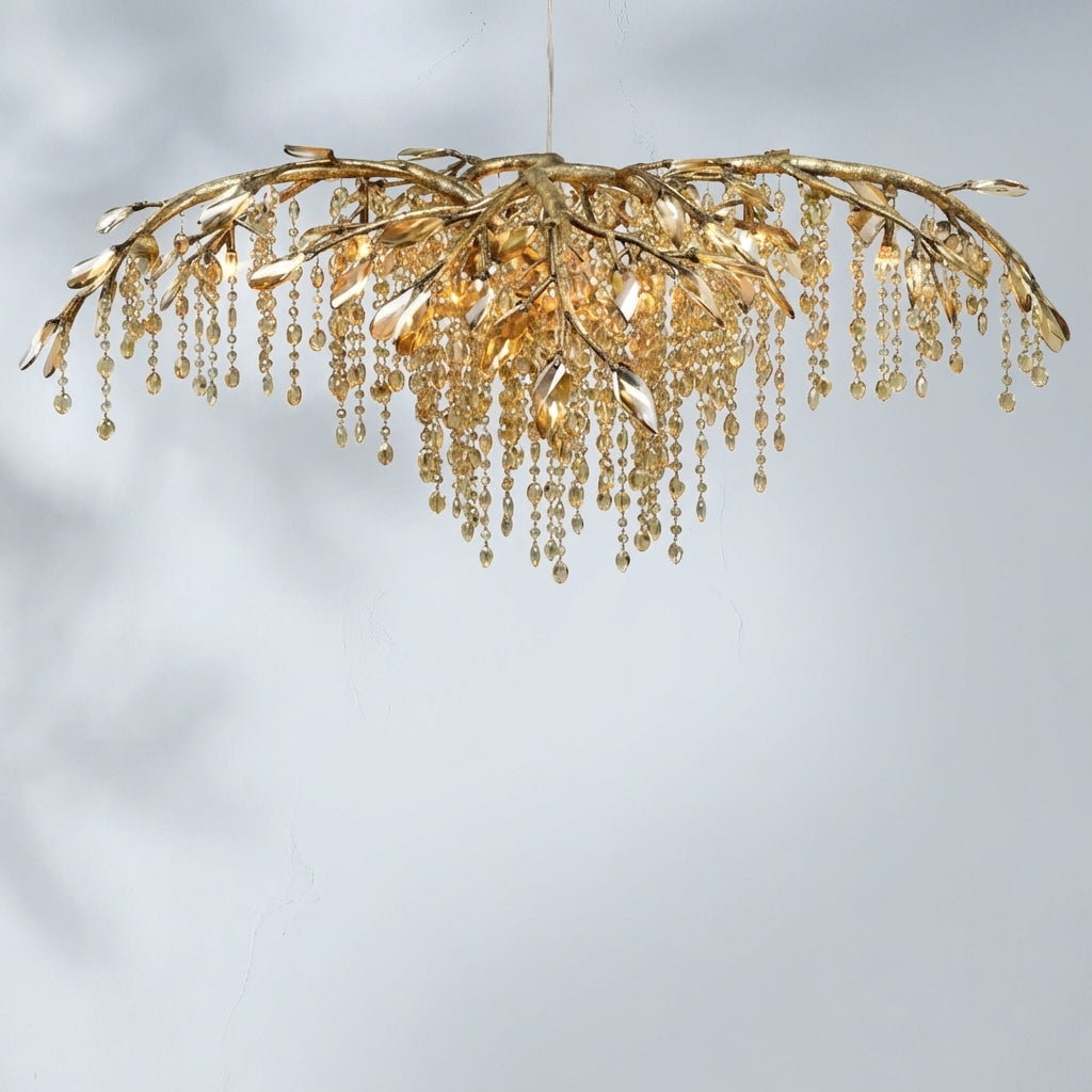 Riviko New Luxury Branch Crystal Pendant Chandelier Designer Creative Art Dining Room/Living Room Light Fixture - Studio Shot