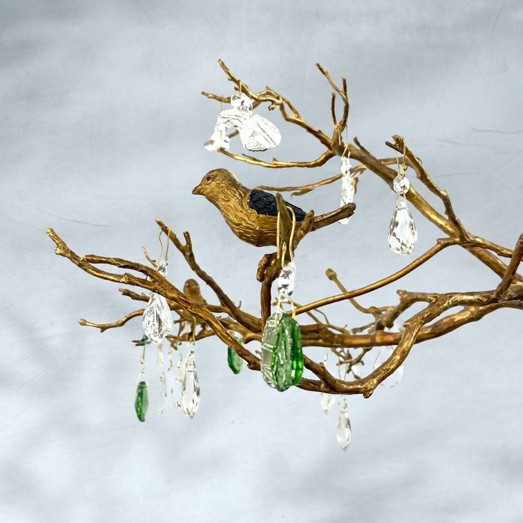 Riviko Verdant Canopy Colored Glaze Chandelier - Background Shot