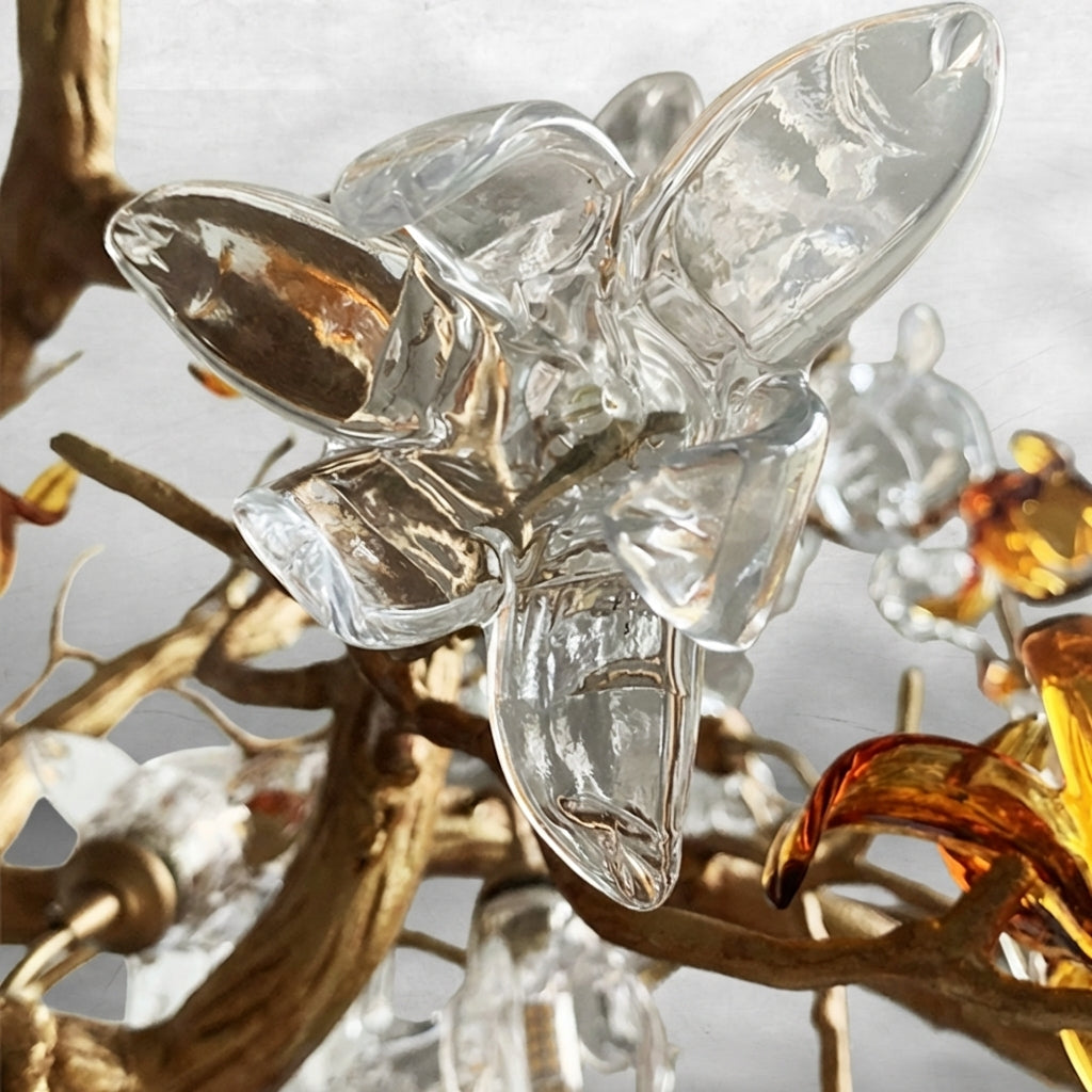 Riviko Veridian Bloom Brass Branch Chandelier - Background Shot