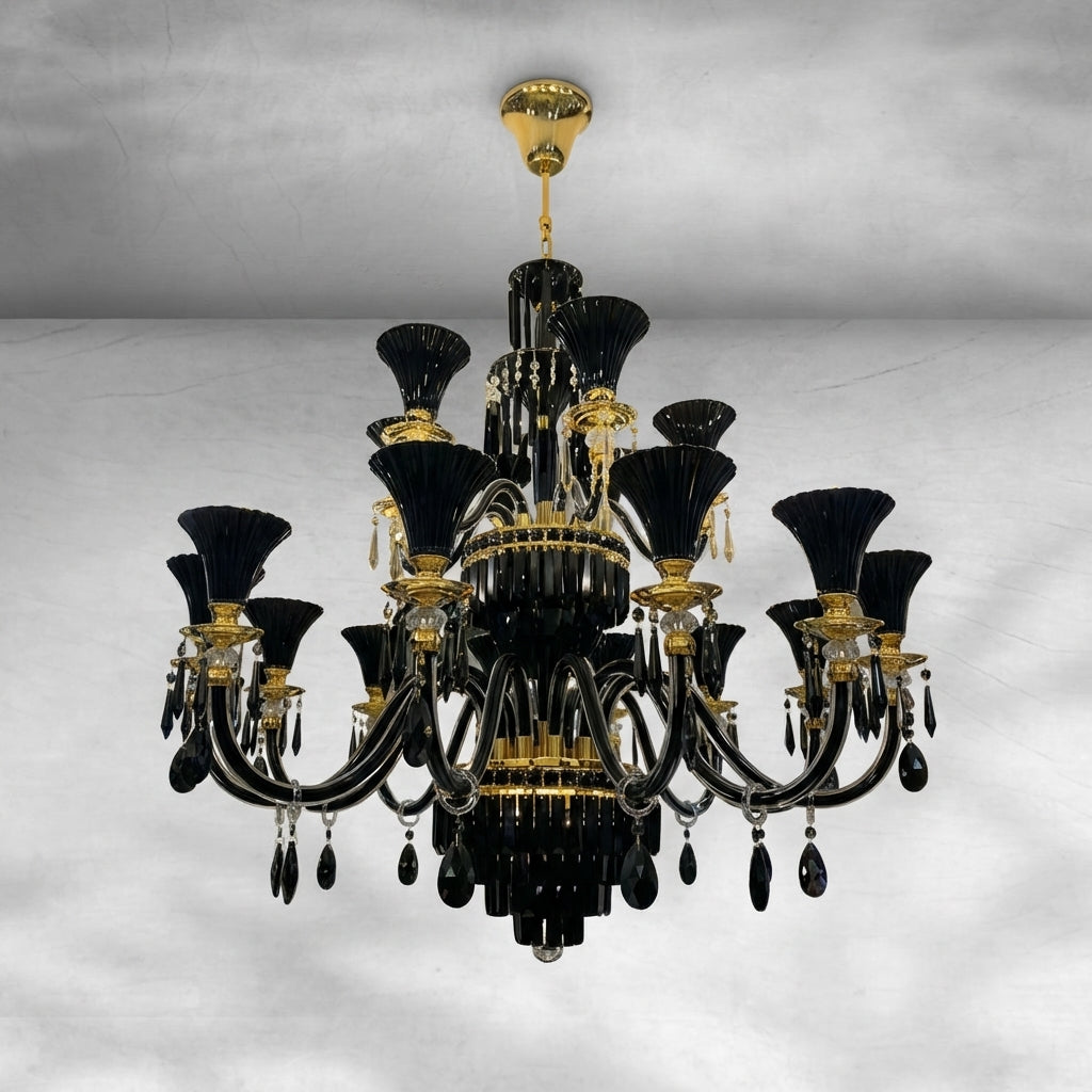 Riviko Regal Branch 12-Light Crystal Chandelier - Background Shot