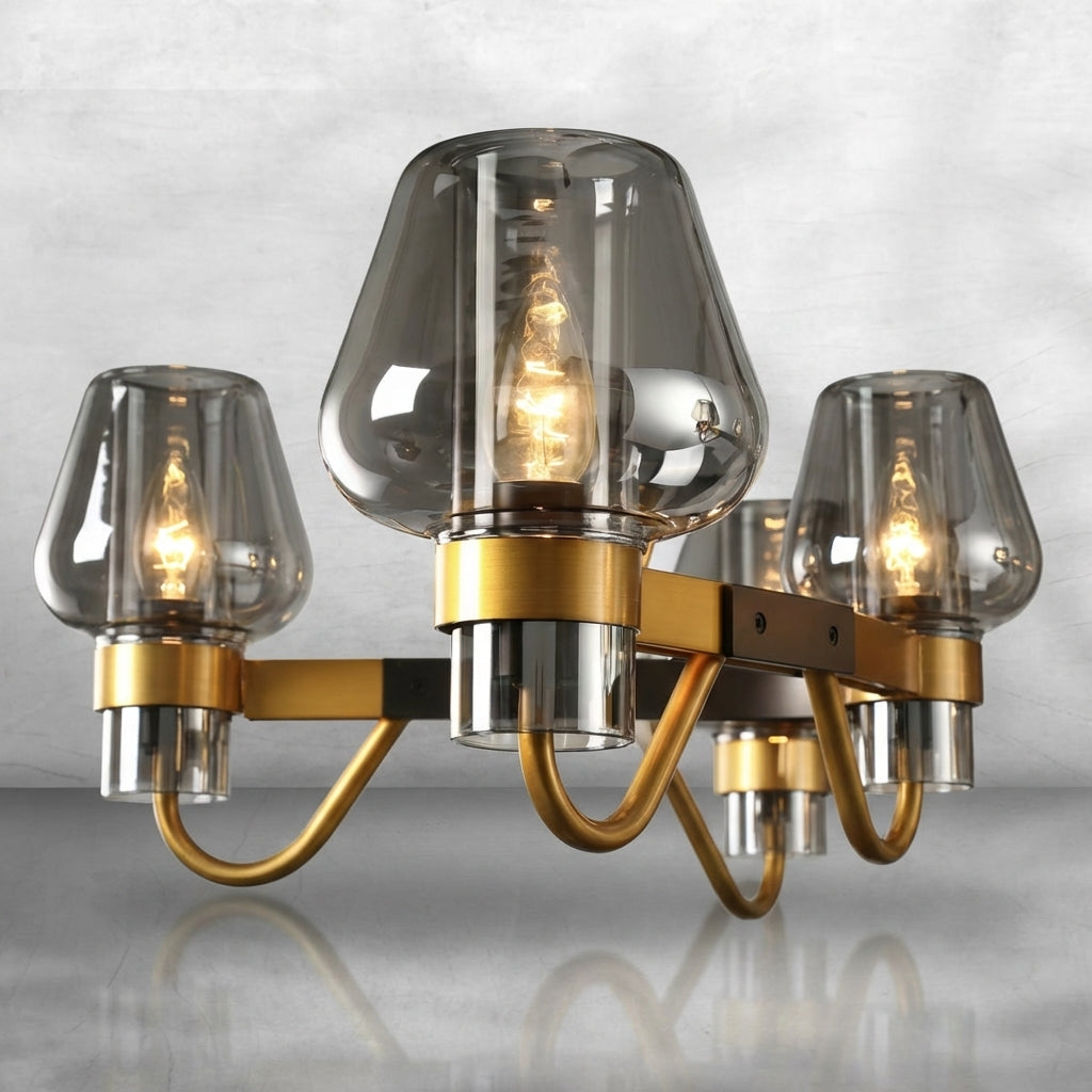 Riviko Post-modern Light Full Brass Chandelier for Living Room/Bedroom - Background Shot