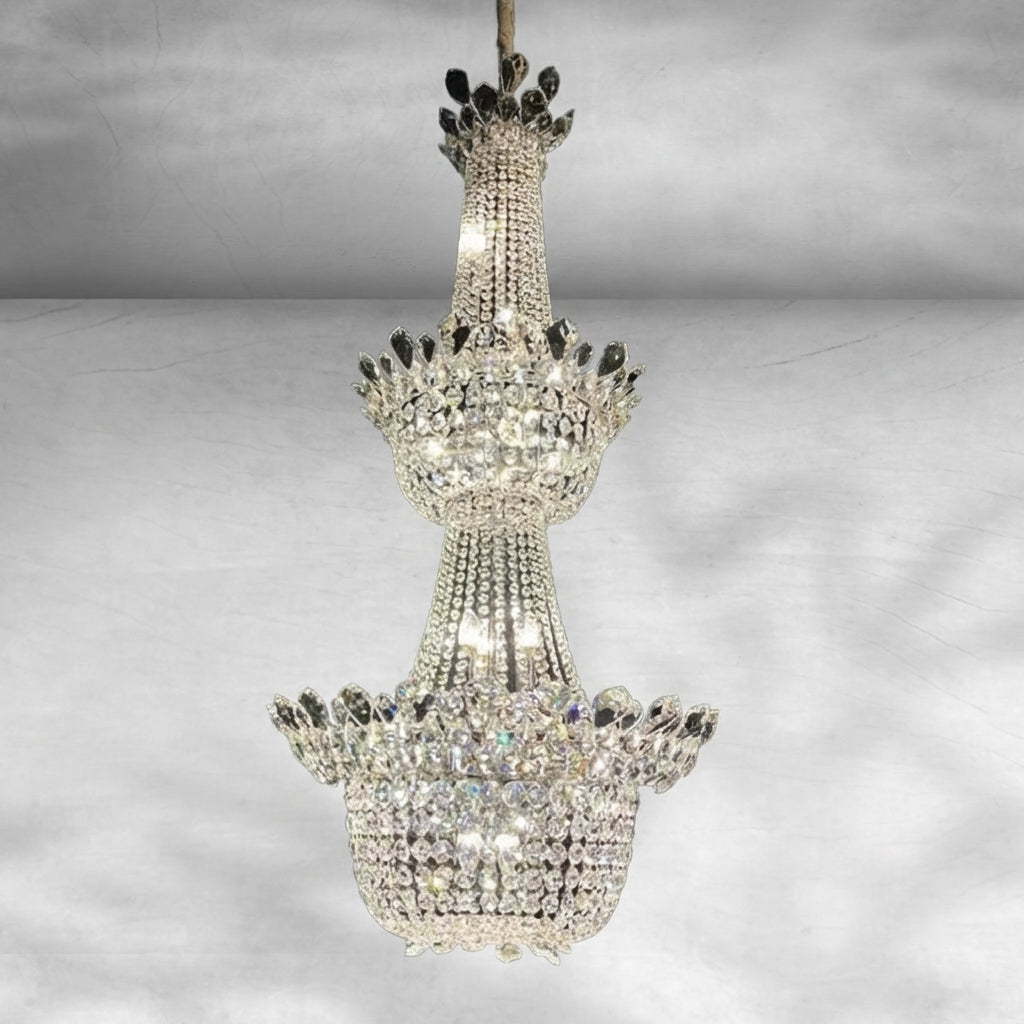 Riviko Regal Branch Crystal Pendant Chandelier - Background Shot