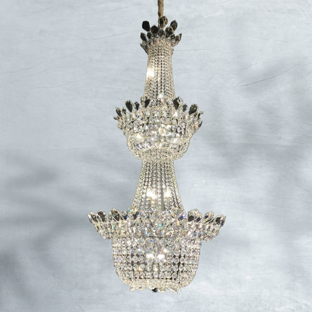 Riviko Regal Branch Crystal Pendant Chandelier - Background Shot